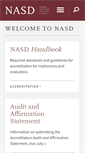 Mobile Screenshot of nasd.arts-accredit.org