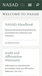 Mobile Screenshot of nasad.arts-accredit.org