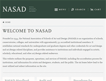 Tablet Screenshot of nasad.arts-accredit.org
